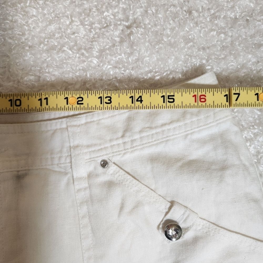 INC International Concepts White Cargo Shorts Relaxed Fit - Picture 8 of 11